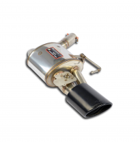 Silencioso trasero izquierdo 150x105 con valvula Sistema 100% de acero inoxidable, sobredimensionado Ø80 mm - Para parachoques t
