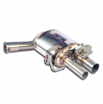 Recta trasera silenciosa con válvula Sistema 100% de acero inoxidable, sobredimensionado Ø80 mm (también compatible con modelos