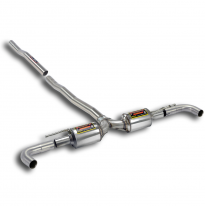 Rear Exhaust Right - Left &quot;Sport&quot; - Bmw F45 214d Active Tourer 1.5d (B37 Engine - 95 Hp) 2014 -&gt; Supersprint