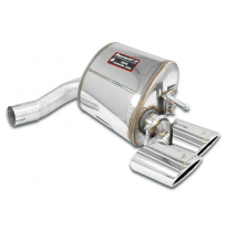 Silencioso trasero derecho 120 x 80 Sistema "Cat.-back" 100% de acero inoxidable - Solo kit completo MERCEDES R230 SL 350 V6 (M1