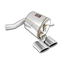 Silencioso trasero derecho 120 x 80 Sistema de escape trasero "Cat.-back" 100% de acero inoxidable, 2 x Ø60 mm - Solo kit comple