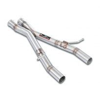 Tubo central "X-Pipe" Kit de escape central para los silenciadores traseros de serie - Solo kit completo MERCEDES R172 SLC 43 AM