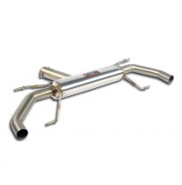 Escape trasero "Sport" Sistema 100% de acero inoxidable, diámetro sobredimensionado Ø76 mm - para tubos de escape OEM - Solo kit