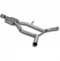 Centre exhaust ALTERNATIVA: Sistema Salida "Racing" Sistema completo solamente MERCEDES W212 E 200 CGI (Sedan + S.W.) (183 CV) F