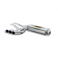 Silencioso trasero derecho OOO76 Sistema 100% de acero inoxidable, para los tubos de escape turbo de serie. MERCEDES W463 G63 AM