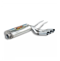 Silencioso trasero izquierdo OOO76 Sistema 100% de acero inoxidable, para los tubos de escape turbo de serie. MERCEDES W463 G63