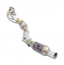 Turbo downpipe kit +  Catalizador Metalico 100 CPSI WRC Sistema 100% de acero inoxidable, sobredimensionado Ø80 mm -> Ø70 mm AUD