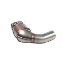 Front exhaust Left with Metallic catalytic converter 200CPSI    100% Stainless steel system for OEM rear muffler PORSCHE 991 Tar