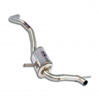 Silencioso Trasero ALTERNATIVA:Sistema 100% Acero Inox "Kat-Back" tamaño grande Ø65mm RENAULT MEGANE III Coupé 2.0 RS / Trophy 2