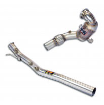 Kit de tubo de escape turbo + convertidor catalítico metálico de 200 CPSI (elimina el filtro de partículas de gasolina) Sistema