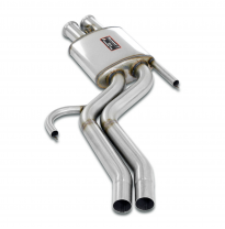 Silencioso central Sistema "Cat.-back" 100% de acero inoxidable - Solo kit completo BMW E32 - Todos los modelos (Para Motor S38