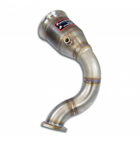 Downpipe izquierdo + catalizador metalico Sistema 100% Acero Inox 2 x Ø70mm PORSCHE 536 CAYENNE SUV Turbo 4.0L V8 (550 CV) 2018