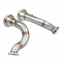 Downpipe kit Derecho-Izquierdo (Reemplaza catalizador) Sistema 100% Acero Inox 2 x Ø70mm PORSCHE 536 CAYENNE SUV Turbo 4.0L V8 (