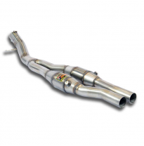 Kit tubos delanteros Derecho-Izquierdo con catalizador metalico ALTERNATIVA:Sistema 100% Acero Inox "TWIN PIPE DESIGN" tamaño gr
