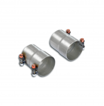 Kit tubos adaptadores Sistema de escape "Cat.back" 100% de acero inoxidable (para difusor OEM) - Solo kit completo AUDI Q8 60 TF