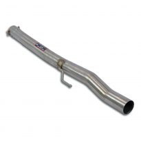 Tubo central (Reemplaza silencioso central OEM) Sistema de escape "Cat.-back" 100% de acero inoxidable - Para modelo con depósit