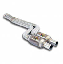 Catalizador metalico delantero Derecho-Izquierdo Sistema 100% de acero inoxidable - Kit de silenciador trasero para el difusor t
