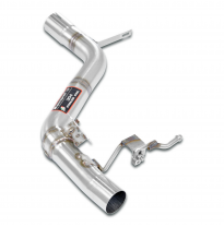 Tubo trasero izquierdo con válvula Sistema 100% de acero inoxidable con válvula (elimina el filtro de partículas de gasolina) -