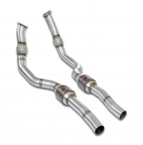 Catalizador metalico delantero derecho-izquierdo Downpipe + Sport Metallkatalysator Oversize, 100% Edelstahl - (Volante a la izq
