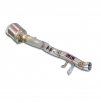 Downpipe Right + convertidor precatalítico metálico Elimina el catalizador secundario Sistema 100% de acero inoxidable 2 x Ø70 m
