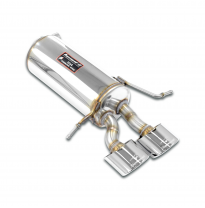 Rear exhaust Left 120x80 Sistema "Cat.-back" 100% de acero inoxidable - Solo kit completo MERCEDES W209 CLK 55 AMG V8 (367 CV) '