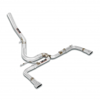 Rear pipe "Y-Pipe" Right - Left(Muffler delete) Sistema "Cat.-back" 100% acero inoxidable, derecha - izquierda - Sobredimensiona
