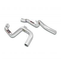 Kit tubos centrales Derecho-Izquierdo Sistema 100% de acero inoxidable, tamaño extragrande 2 x Ø60 mm JAGUAR XKR-S Coupè / Cabri