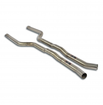 Tubo anterior derecho-izquierdo Sistema de escape "Cat.-back - Touring" 100% de acero inoxidable, con válvulas (para difusor M8)