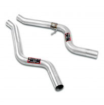 Kit de tubos centrales Derecha - Izquierda 100% acero inoxidable, sistema derecha-izquierda para el parachoques original - Solo