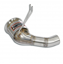 Tubo de escape izquierdo + catalizador metálico (elimina el filtro de partículas de gasolina) Sistema 100% de acero inoxidable P