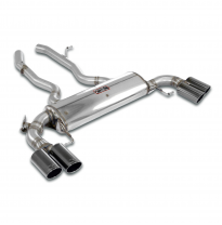 Rear exhaust "Gun Metal Grey" Right OO90 - Left OO90 con válvula Sistema 100% de acero inoxidable, kit de silenciador trasero pa