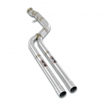 Tubos delanteros derecho - izquierdo Sistema de escape trasero "Cat.-back" 100% de acero inoxidable, derecha-izquierda, para dif