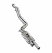 Silencioso delantero (LHD) ALTERNATIVA: - Escape delantero 100% de acero inoxidable para los colectores de escape originales MER