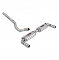 Silencioso trasero derecho-izquierdo Sistema "Cat.-back" derecha-izquierda 100% acero inoxidable, tamaño extragrande Ø57 mm FIAT