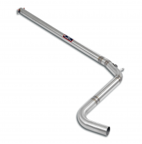 Centre pipe Sistema 100% de acero inoxidable, sobredimensionado Ø50 mm - Solo kit completo RENAULT CAPTUR 1.3 TCe (130 cv - 155