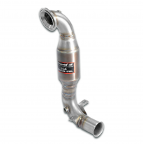 Downpipe con catalizador metalico 200CPSICon tapones para los sensores Kit de tubo de escape descendente (sustituye al convertid