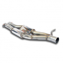 Silencioso central Derecho-Izquierdo Sistema de doble tubo 100% acero inoxidable - Sobredimensionado 1 x Ø90 mm -> 2 x Ø60 mm ->