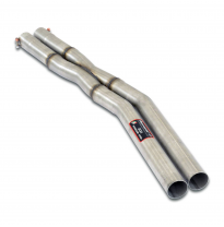 Tubería central "X-Pipe" Sistema 100% de acero inoxidable 2 x Ø60 mm - Solo kit completo MERCEDES C107 380 - 500 SLC V8 '80 ->'8