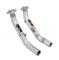 Kit de tubo de bajada derecho - izquierdo (elimina el catalizador) Sistema 100% de acero inoxidable, tamaño extragrande 2 x Ø60