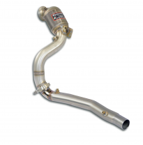Downpipe izquierdo + Pre-catalizador metalico (Reemplaza 2°catalziador) Sistema 100% de acero inoxidable 2 x Ø70 mm - (Elimina e