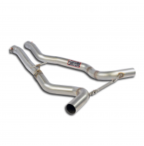 Tubo central derecho - izquierdo   Sistema "Twin Pipe" 100% de acero inoxidable - Solo kit completo MERCEDES X290 GT-4 Coupè 43