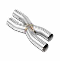 X-Pipe(For the stock rear muffler, right - left) Tubo de sonido 100% de acero inoxidable (elimina el zumbido a bajas revolucione