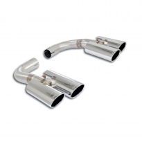 4 Endpipe kit Right - Left 90x70 Sistema de escape "Cat.-back" 100% de acero inoxidable (para difusor original) - El parachoques