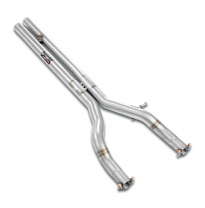 Kit de tubos centrales derecho - izquierdo "Tubo en H" Sistema 100% de acero inoxidable, sobredimensionado 2 x Ø60 mm, para el s