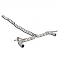 Rear pipe "Y-Pipe" Right - Left(Muffler delete)  Sistema "OPF-back" 100% de acero inoxidable - Para difusor específico "M235i" B