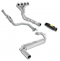 Paquete deportivo Ø50, Sistema completo Sistema completo 100% de acero inoxidable HONDA CIVIC 3p. 1.5i 16v (90 CV) Non Kat '87 -