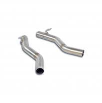 Kit de tuberías de conexión Derecha - Izquierda Escape trasero "Touring" 100% de acero inoxidable con válvulas (para difusor M8)