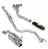 Paquete deportivo Ø50, Sistema completo Sistema completo 100% de acero inoxidable HONDA CIVIC 3d. 1.4i / 1.6i '96 -> '01 Sport p