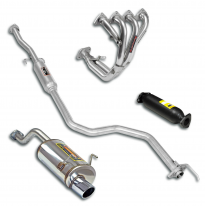 Sport package Ø50, Complete system Sistema completo 100% de acero inoxidable HONDA CIVIC 3d. 1.6 VTi (160 CV) '96 -> '01 Sport p