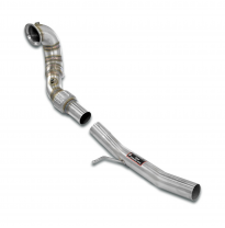 Downpipe (Replaces catalytic converter)  Sistema 100% de acero inoxidable, sobredimensionado Ø76mm-> Ø70mm - Solo kit completo V